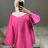 T-SHIRT OVERSIZE ROSE