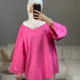 T-SHIRT OVERSIZE ROSE
