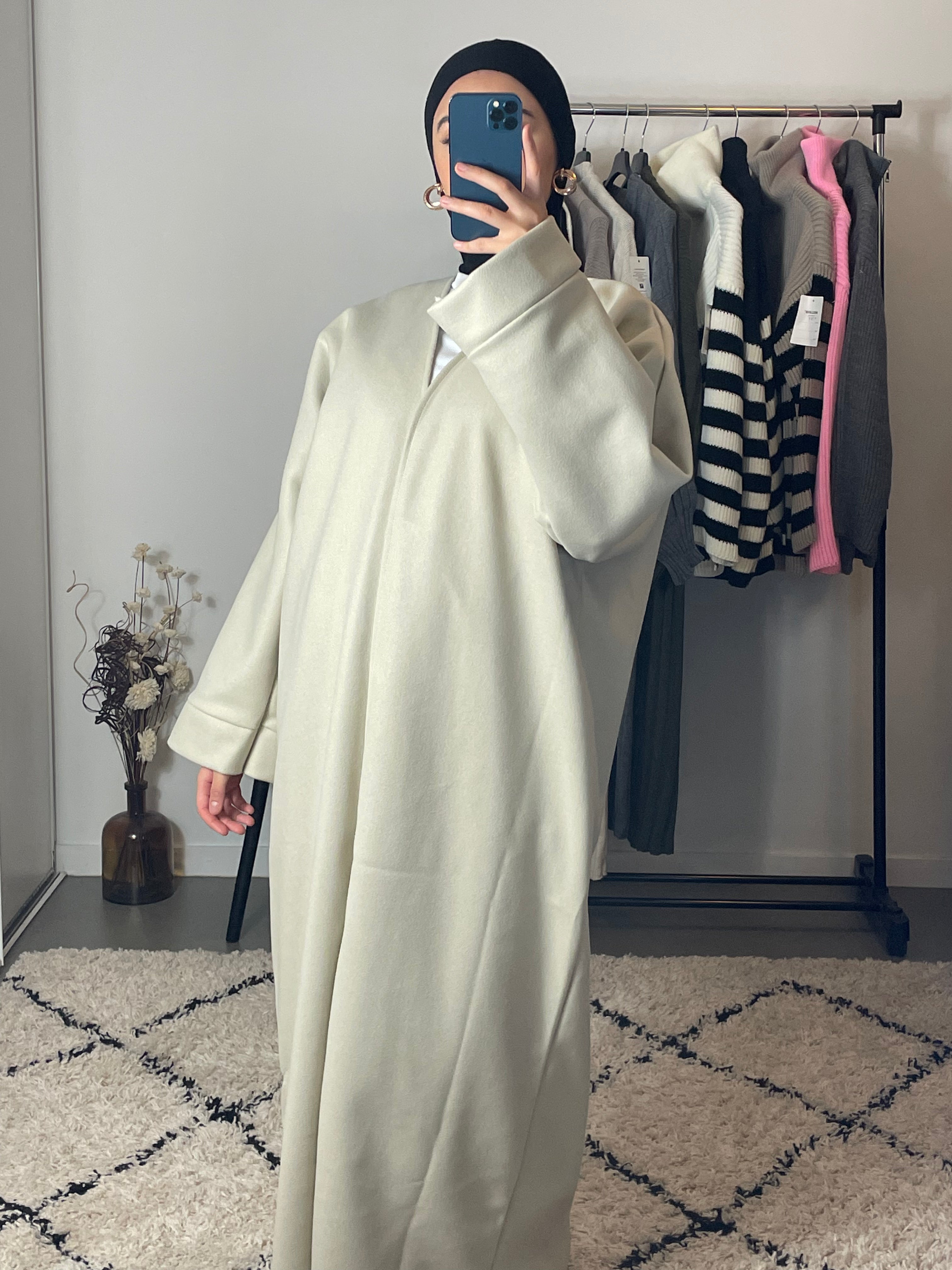 Manteau kimono best sale long femme