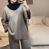 T-SHIRT OVERSIZE TAUPE