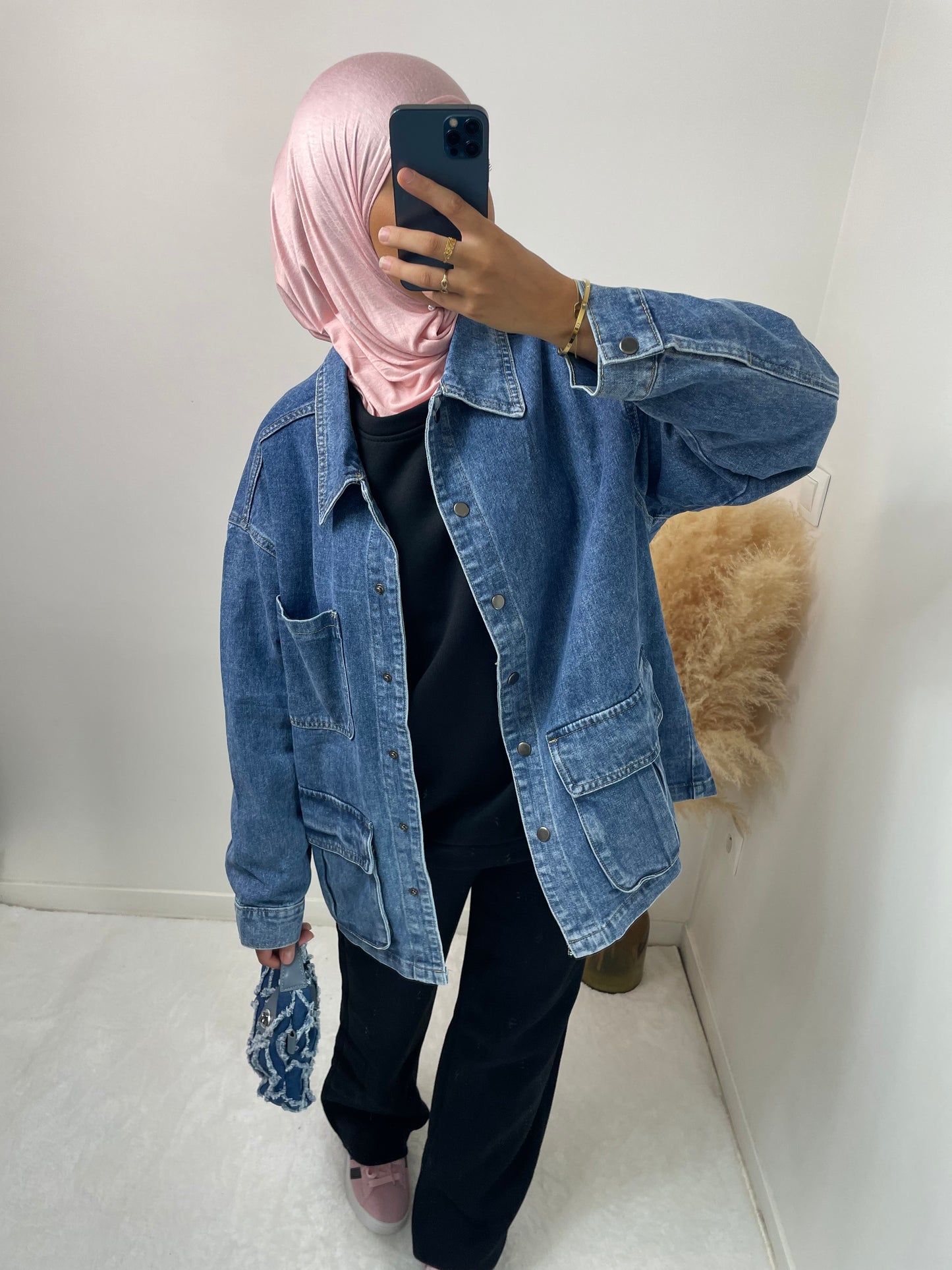 VESTE EN JEAN OVERSIZE