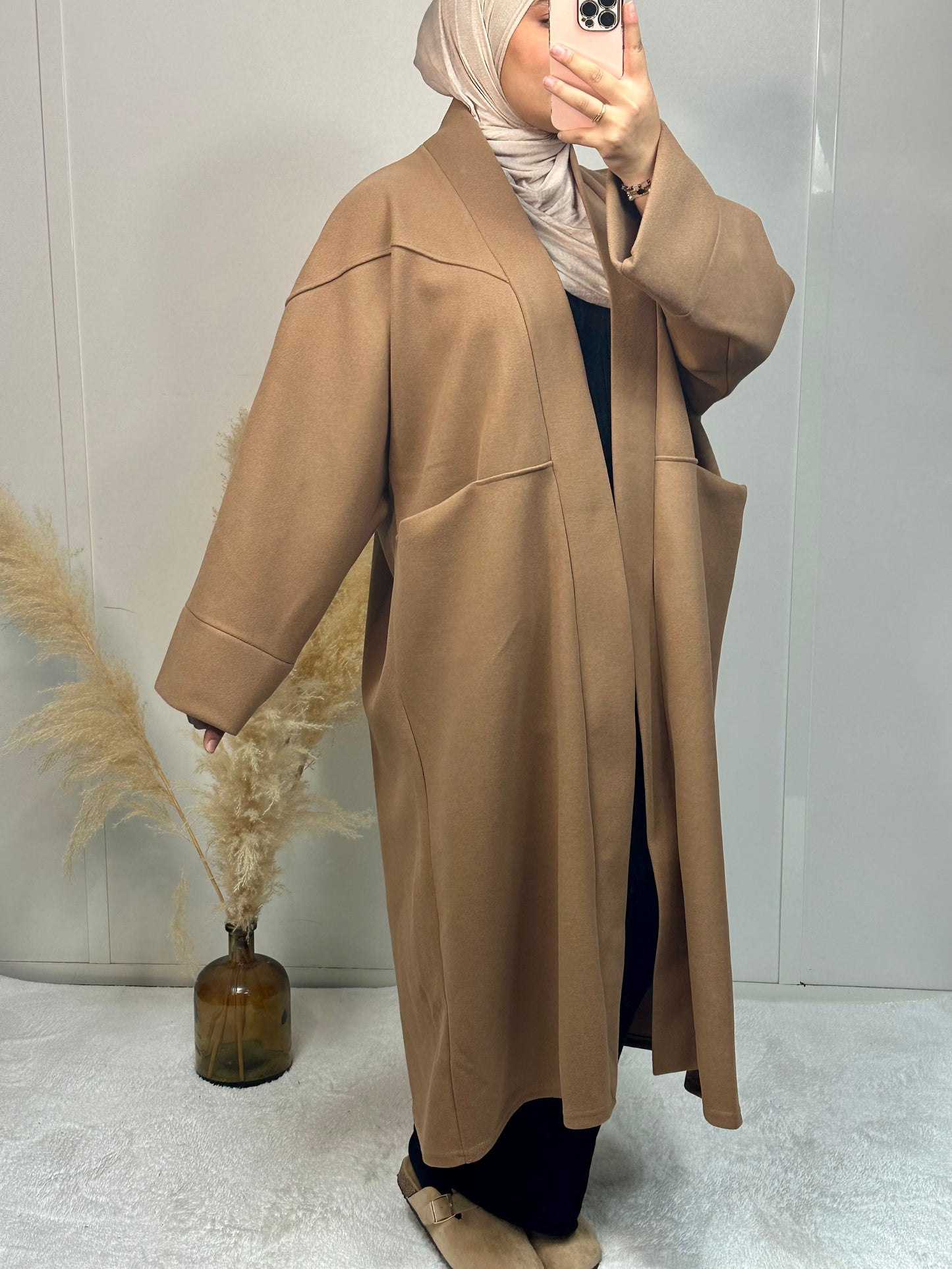 MANTEAU LONG CAMEL