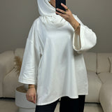 T-SHIRT OVERSIZE BLANC