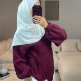 CARDIGAN AMBRE BORDEAUX