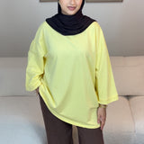 T-SHIRT OVERSIZE JAUNE