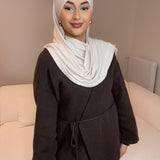 CARDIGAN AMBRE MARRON
