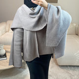 GILET À CAPE TAUPE