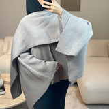 GILET À CAPE TAUPE