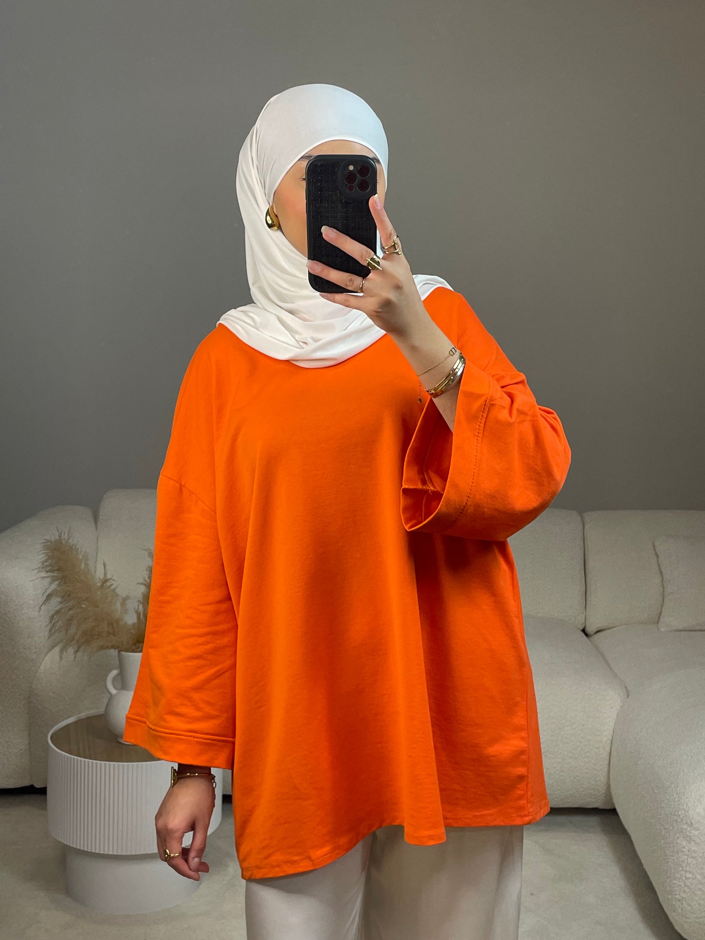 T-SHIRT OVERSIZE ORANGE