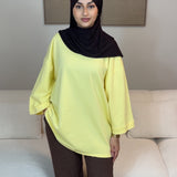 T-SHIRT OVERSIZE JAUNE