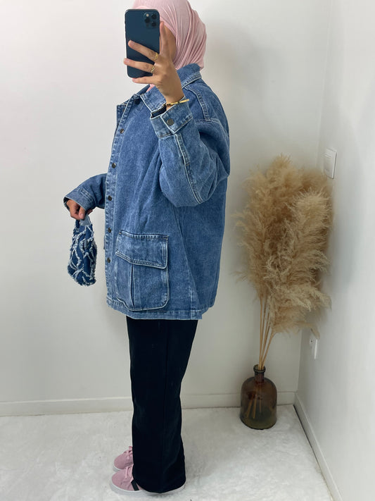 VESTE EN JEAN OVERSIZE