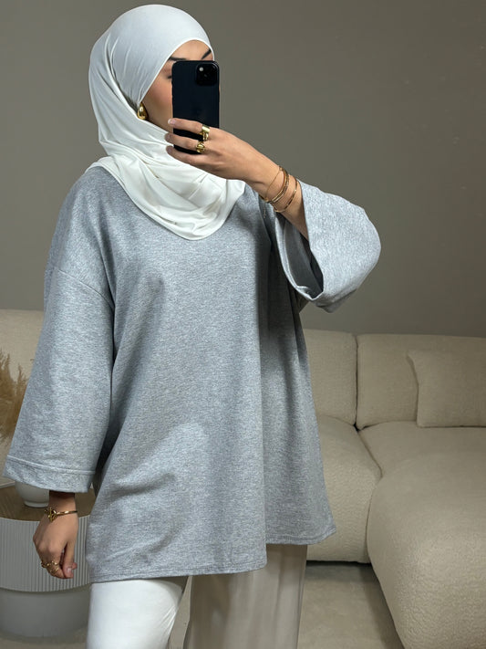 T-SHIRT OVERSIZE GRIS