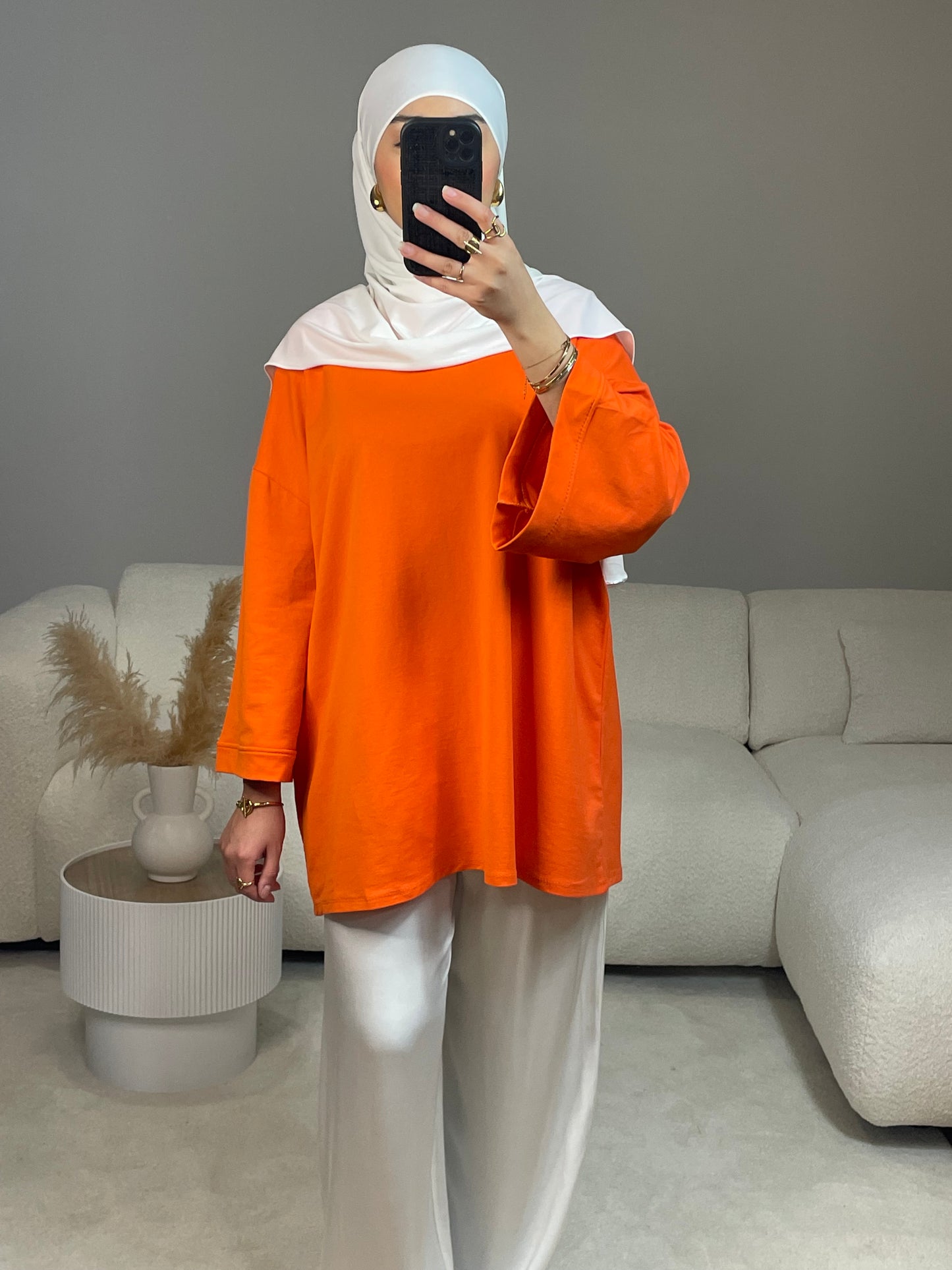 T-SHIRT OVERSIZE ORANGE