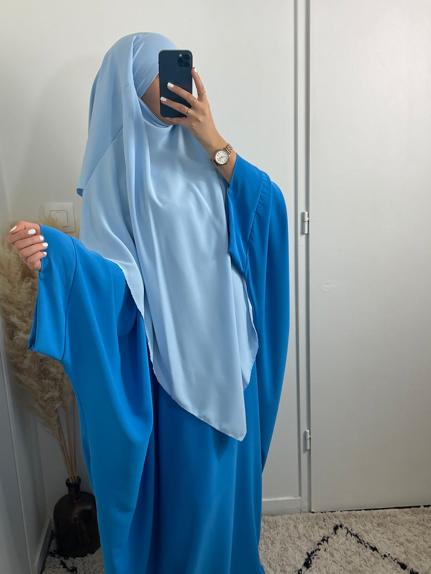 ABAYA INAYA BLEUE