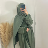 ENSEMBLE PLISSÉ VERT