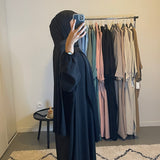 ABAYA VOILE INTÉGRÉ NOIR