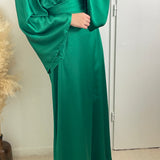 ROBE SATINÉE VERT GUCCI