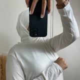 SOUS-PULL CAGOULE INTÉGRÉ BLANC