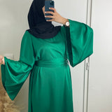 ROBE SATINÉE VERT GUCCI