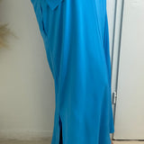 ROBE "ISRA" BLEUE TURQUOISE