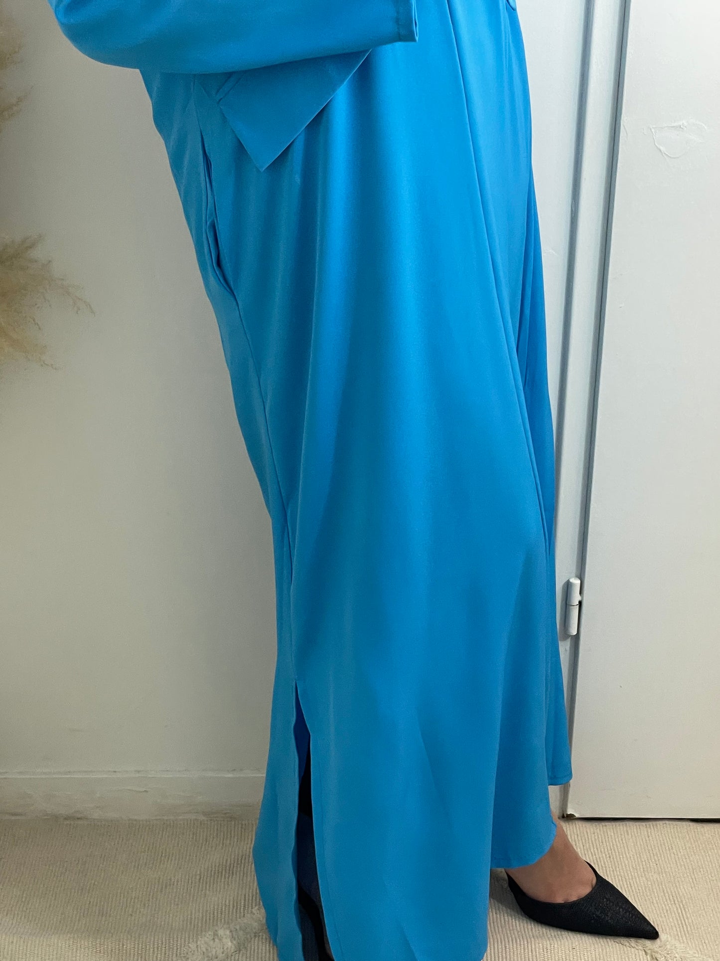 ROBE "ISRA" BLEUE TURQUOISE